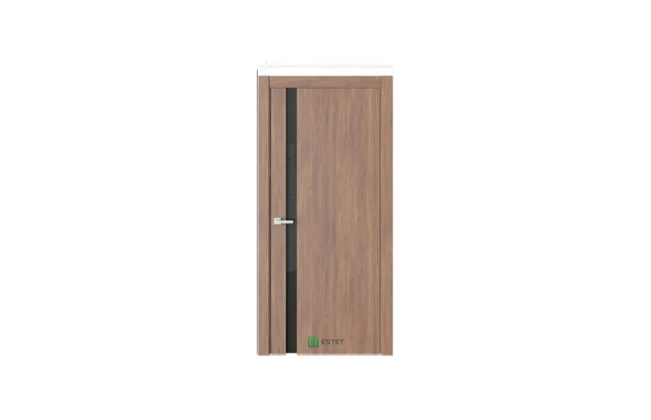 Межкомнатная дверь Elegance E8 Шебби черное стекло 7 ДВЕРЕЙ