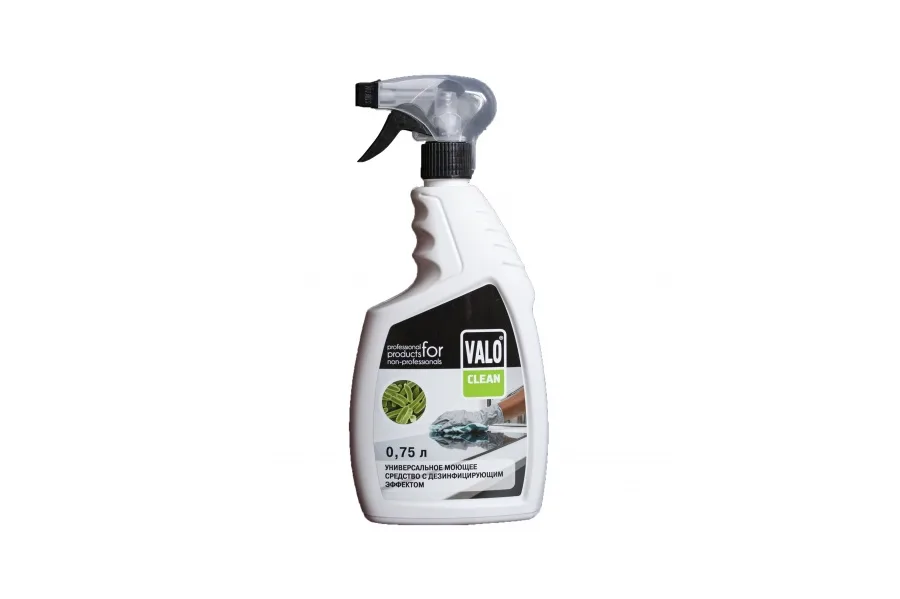 Универсальное моющее средство с дезинфицирующим эффектом VALO Clean 0,75 л. ПЛИНТУС ХОЛЛ