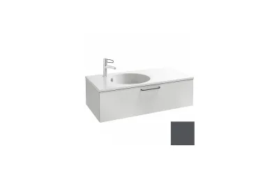 Тумба с раковиной Jacob Delafon Odeon Rive Gauche 100 см EB2516-R9-M53 серый антрацит матовый МОСПЛИТКА