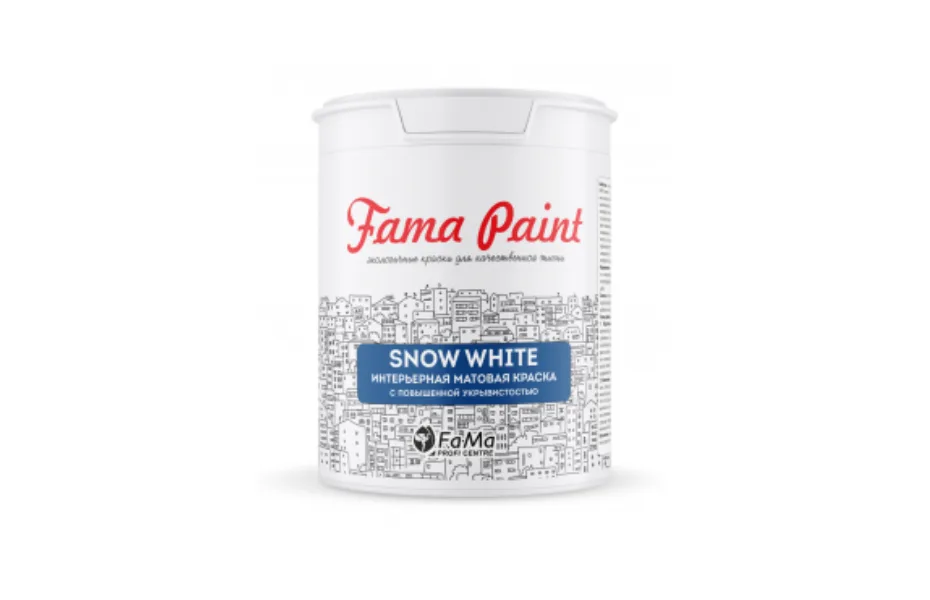 Snow white Fama paint Студия красок ТехноВуд