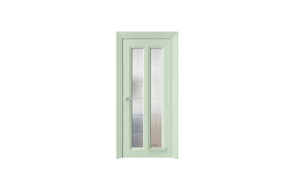 Межкомнатная дверь Novella N21 RAL6019 стекло 7 ДВЕРЕЙ
