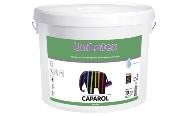 Краска водно-дисперсионная Caparol Unilatex База 1, 10 л КАПАРОЛ ЦЕНТР САМАРА
