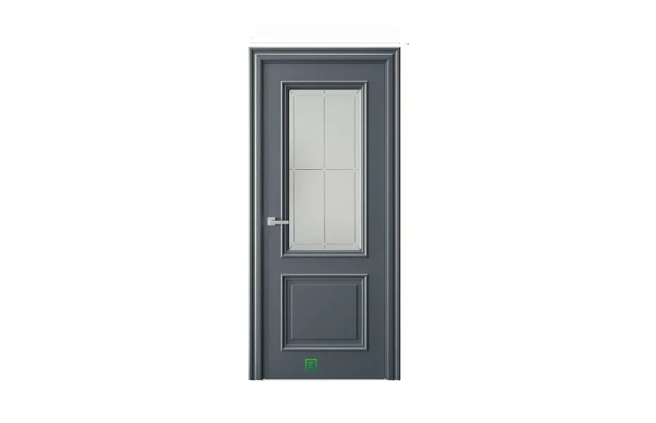 Межкомнатная дверь GL4 RAL7016 стекло 1 7 ДВЕРЕЙ