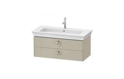 Тумба с раковиной Duravit White Tulip 100 см WT43520H3H3 тёмно - серый глянцевый МОСПЛИТКА