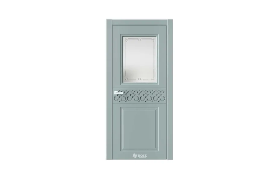 Neo Classic N26 Лунный RAL7042 стекло 7 ДВЕРЕЙ