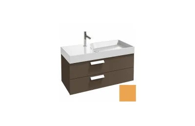 Тумба с раковиной Jacob Delafon Rythmik 100 см EB1304-G1N императорский желтый глянцевый МОСПЛИТКА