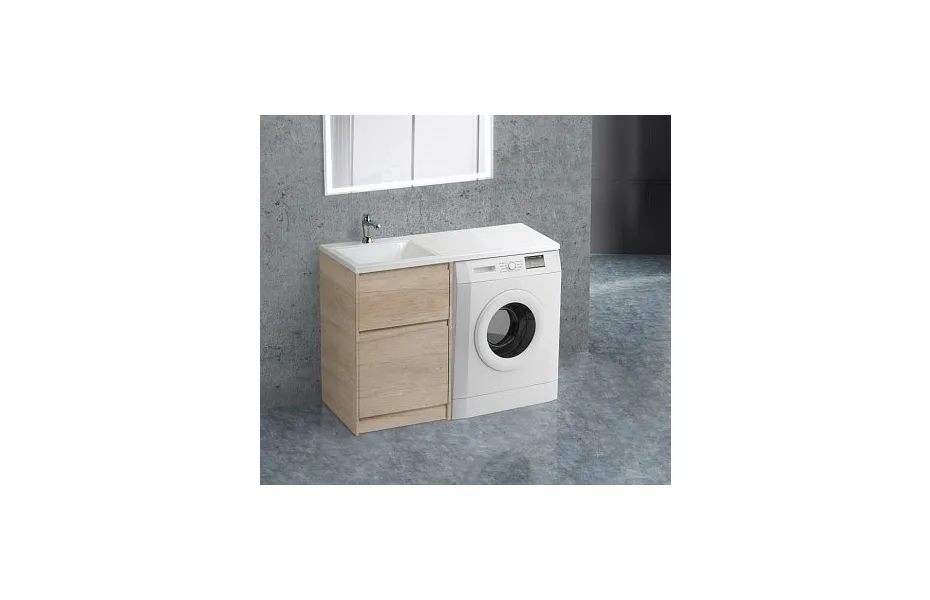 Тумба с раковиной BelBagno KRAFT-LVD-580/1200-2C-PIA-RNN rovere nebrasca nature МОСПЛИТКА