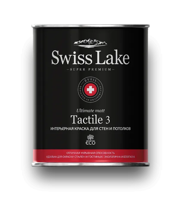 Интерьерная краска для стен и для потолков Swiss Lake Tactile 3 (C), 0.9 л LOYMINA Group - ЛОЙМИНА ГРУП