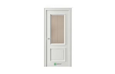 Межкомнатная дверь GL4 RAL7047 стекло 2 7 ДВЕРЕЙ