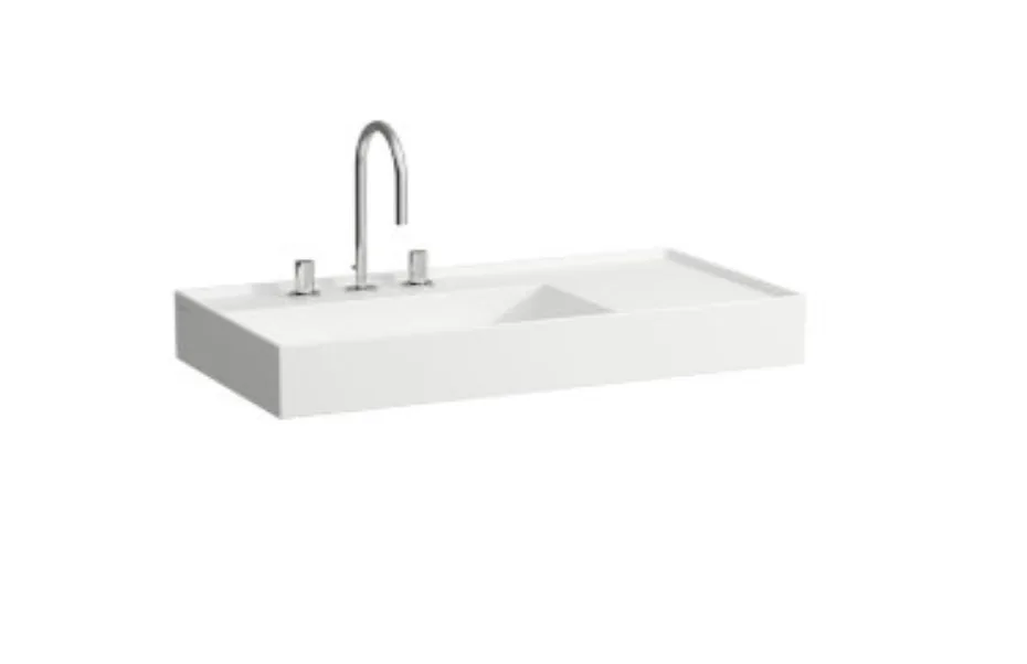 Раковина подвесная Laufen Kartell 90x46 (с полочкой справа) 8.1033.8.000.104.1 АКВАМЕТРИЯ