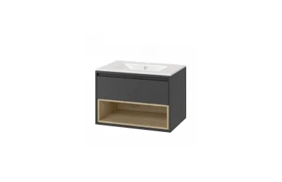 Тумба с раковиной Excellent Tuto 70 см MLEX.0101.700.GRBL МОСПЛИТКА