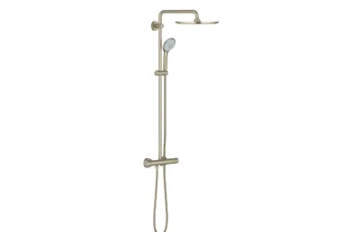 GROHE Euphoria XXL 310 Душевая система с термостатом для душа, цвет: никель, матовый АТЕЛЬЕ ВАННОЙ КОМНАТЫ. САМАРА