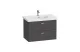 Тумба с раковиной Duravit XBase 80 см XB619004949 графит МОСПЛИТКА