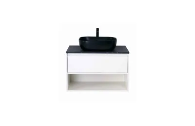 Тумба с раковиной BelBagno Kraft 80 см KRAFT-800-1C-SO-BO bianco opaco МОСПЛИТКА
