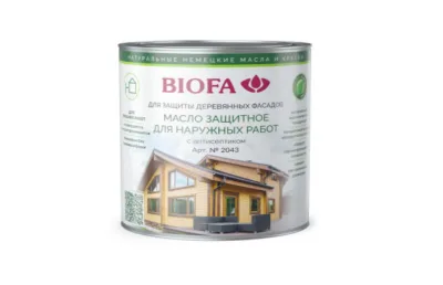 2043 BIOFA МАСЛО ЗАЩИТНОЕ ДЛЯ НАРУЖНЫХ РАБОТ С АНТИСЕПТИКОМ БИОФА – САМАРА
