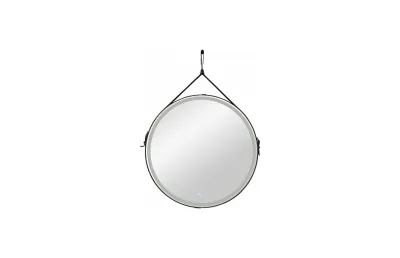 Зеркало Art&Max Milan 100 см AM-Mil-1000-DS-F-Nero с подсветкой, черный МОСПЛИТКА