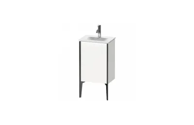Тумба с раковиной Duravit XViu XV4068LB222 43 x 31 x 59.1 см подвесная, белый глянцевый/черный матовый МОСПЛИТКА