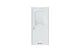 Deloress DL11 RAL9003 стекло 2 7 ДВЕРЕЙ