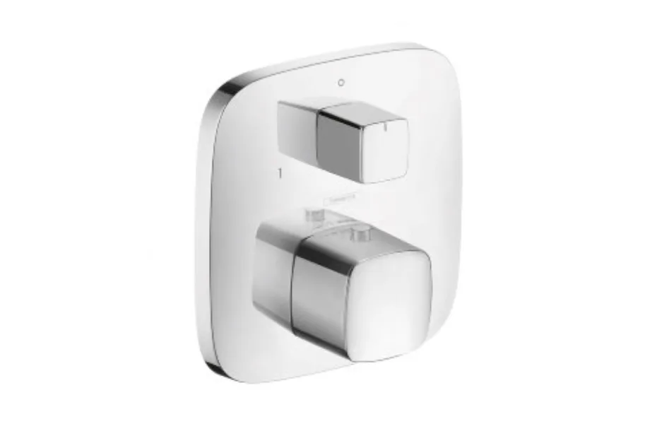 Термостат с запорным/переключающим вентилем Hansgrohe PuraVida хром 15771000 АКВАМЕТРИЯ