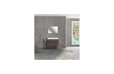Тумба с раковиной Vincea Gio 80 подвесная, 2 выкатных ящика soft-close, R.Oak МОСПЛИТКА
