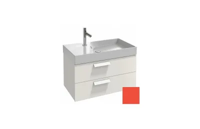Тумба с раковиной Jacob Delafon Rythmik 80 см EB1302-M80 императорский желтый матовый МОСПЛИТКА