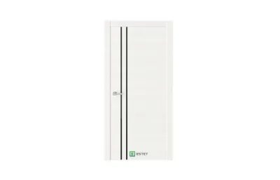 Межкомнатная дверь Ways W9 White черное стекло 7 ДВЕРЕЙ