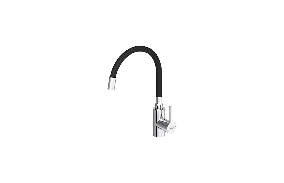Смеситель для кухонной мойки Dorff Logic D3007622 черный матовый МОСПЛИТКА