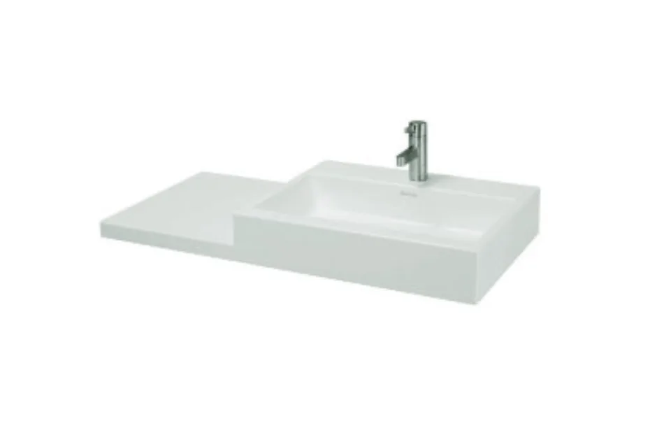 Раковина накладная Laufen Living City 100х46 8.1843.1.000.104.1 полочка слева АКВАМЕТРИЯ