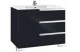 Шкаф под раковину Roca Victoria Nord Black Edition 60x45 ZRU9302832 АКВАМЕТРИЯ
