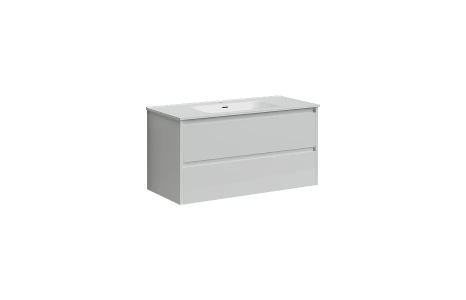 Тумба с раковиной Sancos Libra, 99 см., эмаль белый, LB100W МОСПЛИТКА