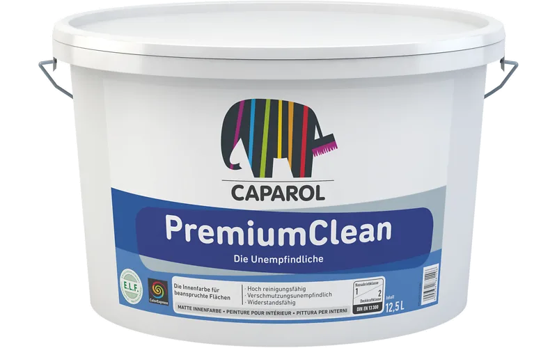 Краска водно-дисперсионная для внутренних работ Caparol PremiumClean База 2, 12,5 л КАПАРОЛ ЦЕНТР САМАРА