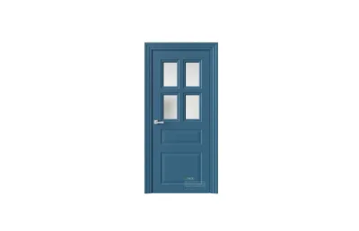 Межкомнатная дверь Novella N17 RAL5009 стекло 7 ДВЕРЕЙ