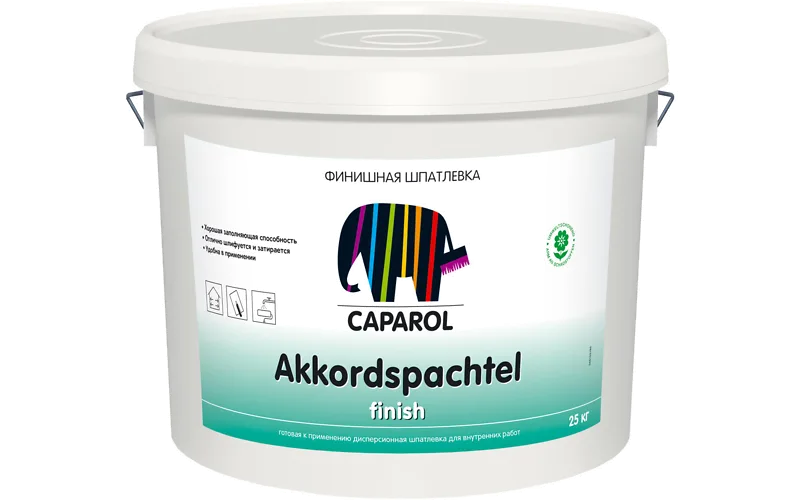 Шпатлевка для внутренних работ Caparol Akkordspachtel finish КАПАРОЛ ЦЕНТР САМАРА