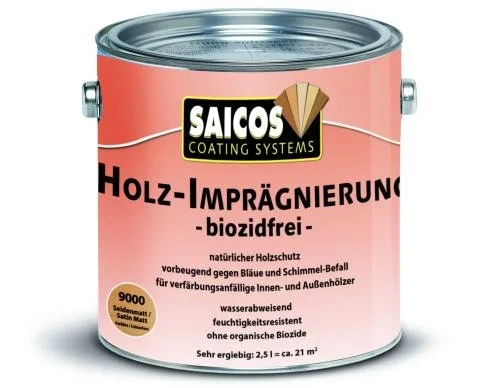 Пропитка для дерева во внутренних помещениях Holz-Imprägnierung biozidfrei SAICOS. МАСЛА, КРАСКИ, КЛЕЙ