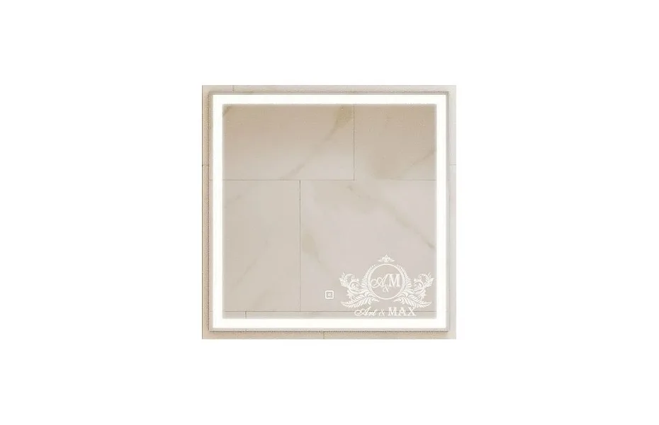 Зеркало Art&Max Monza 60 см AM-Mon-600-600-DS-F с подсветкой МОСПЛИТКА