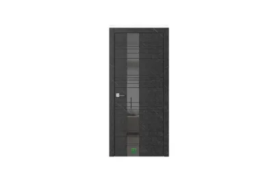 WAYS W1 H Мрамор сумеречный Лакобель чёрный 7 ДВЕРЕЙ