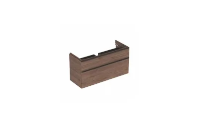 Тумба с раковиной Geberit Smyle Square 120 пекан (500.355.JR.1 + 500.225.01.1) МОСПЛИТКА