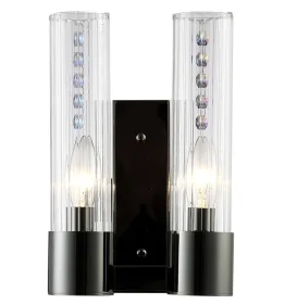 Crystal Lux OTONO AP2 BLACK CHROMIUM/TRANSPARENTE ЭСТЕТИКА СВЕТА