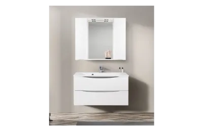 BELBAGNO Marino Шкаф зеркальный подвесной с двумя распашными дверцами с доводчиками, с подсветкой АТЕЛЬЕ ВАННОЙ КОМНАТЫ. САМАРА
