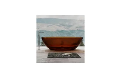 Ванна из полиэфирной смолы 180х85 см Abber Kristall AT9702Opal коричневый МОСПЛИТКА
