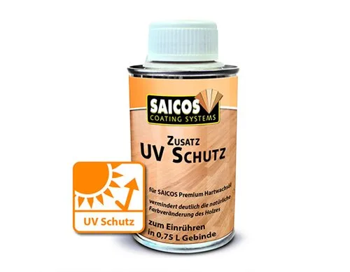Добавка в масло-воск UV Schutz от выцветания паркета и дерева SAICOS. МАСЛА, КРАСКИ, КЛЕЙ