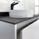 Тумба с раковиной Comforty Марсель 75 00-00012270 подвесная Белая САНТЕХСИЛА