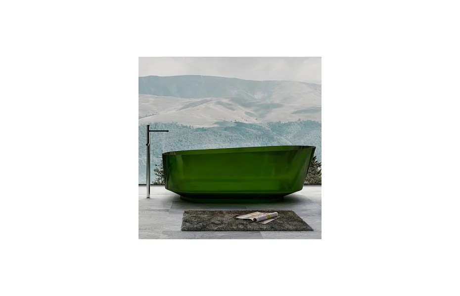 Ванна из полиэфирной смолы 170х80 Abber Kristall AT9706Emerald зеленая МОСПЛИТКА