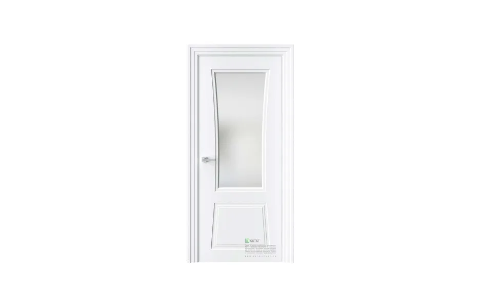 Межкомнатная дверь Novella N32 RAL9003 стекло 7 ДВЕРЕЙ