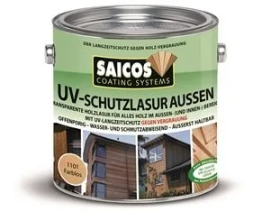 Защитная лазурь от УФ-лучей для наружных и внутренних работ UV-schutzlazur aussen SAICOS. МАСЛА, КРАСКИ, КЛЕЙ