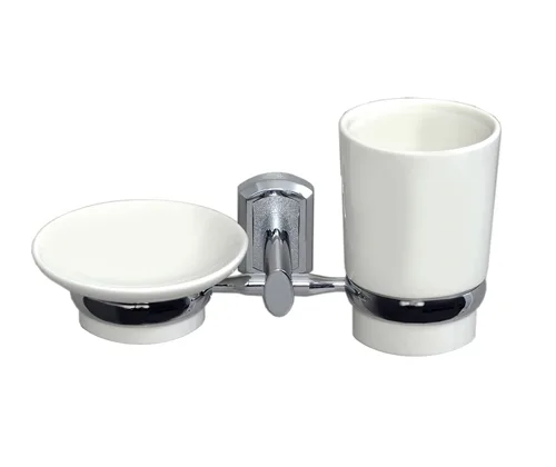 WasserKRAFT K-28126 Держатель стакана и мыльницы АТЕЛЬЕ ВАННОЙ КОМНАТЫ. САМАРА