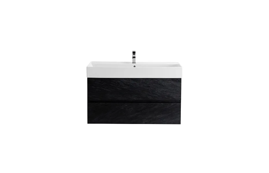 Тумба с раковиной Cezares Molveno 46 80 см MOLVENO 46-80-2C-SO-NR nero МОСПЛИТКА