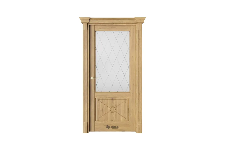 Dante D4V Дуб миели стекло 2 7 ДВЕРЕЙ