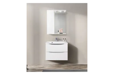BELBAGNO Marino Шкаф зеркальный подвесной с одной распашной дверцей с доводчиками, с подсветкой, левосторонний АТЕЛЬЕ ВАННОЙ КОМНАТЫ. САМАРА
