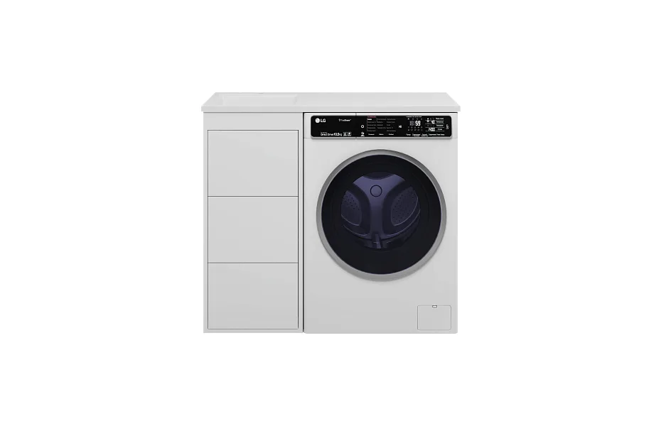 Тумба с раковиной Brevita Grafit 100 см GRA-01040-023Я с раковиной Гавана левая, белый МОСПЛИТКА